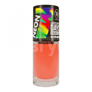 Лак для ногтей Triumf Color Gel Neon, ярко-оранжевый неоновый, тон 312, 8 мл