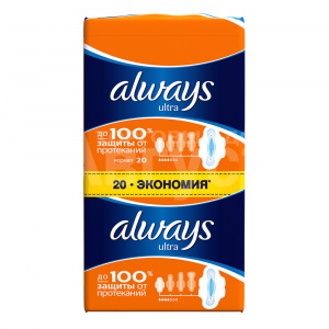 Прокладки гигиенические Always Ultra Normal Plus DUO, 20 шт