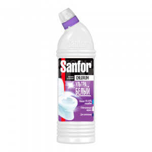 Чистящее средство Sanfor Chlorum для чистки и дезинфекции, флакон, 750 мл