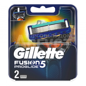 Кассеты сменные для бритья Gillette Fusion ProGlide 5 лезвий, мужские, 2 шт блистер