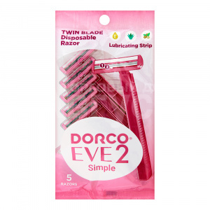 Станок для бритья Dorco Simple TG одноразовый 2-лезвий, женский, 5 шт