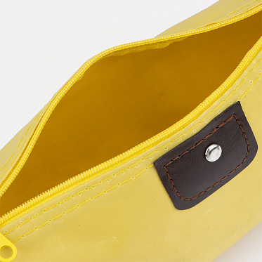 Косметичка 130729 на молнии 17*11 см, нейлон, желтый