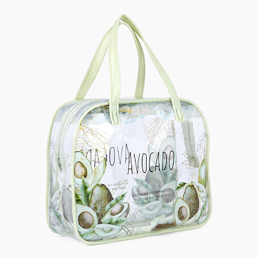 Косметичка 9351704 на молнии, с ручками 19,5*6,5*15 см, ПВХ, в ассортименте