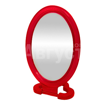 Зеркало ZCDE-54 настольное овальное, 30 см, красный