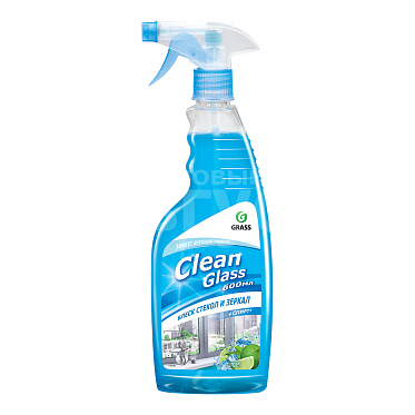 Чистящее средство Grass Clean Glass, для стекол Голубая лагуна, курок, 600 мл