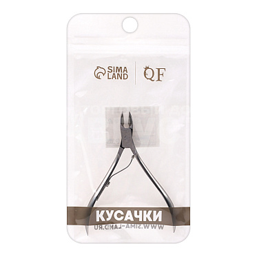 Кусачки маникюрные Queen Fair 4103683 для кутикулы, 9,5 см, длина лезвия 9 мм, цвет серебро