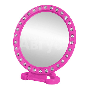 Зеркало ZCDE-43 настольное круглое, 14,5 см, розовый