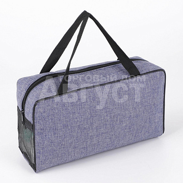 Косметичка 3537009 на молнии, с ручками 26*9*13 см, текстиль, в ассортименте
