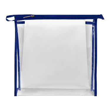 Косметичка 07639017.4 К-14 шитье 22*6*h23 см, ПВХ, синий