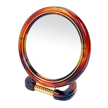 Зеркало ZCDE-34 настольное круглое, 12,5 см, коричневый