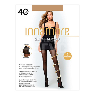 Колготки Innamore Slim Lady 40 ден, размер 3, daino (загар)