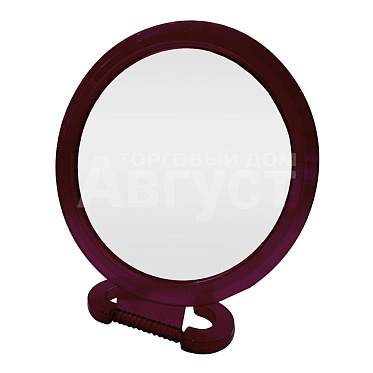 Зеркало ZCDE-46-1 настольное круглое, 30 см, коричневый