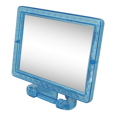 Зеркало ZCDE-01-3 настольное квадратное, 14*11 см, синий