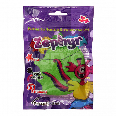 Пластилин 3779915 Кинетический Zephyr, зеленый