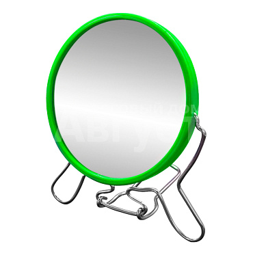 Зеркало ZCDE-28 настольное круглое, 10 см, зеленый металл