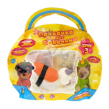 Игрушка Т23804 Прокачка для собачки,тянущиеся собачки и кошечки, 10 см в ассортименте