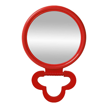Зеркало ZCDE-50-2 настольное круглое, 18 см, красный