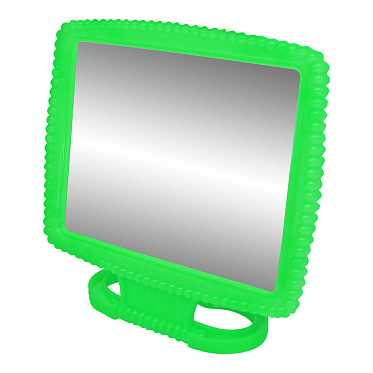 Зеркало ZCDE-05 настольное квадратное 13*10,5 см, пластик, зеленый