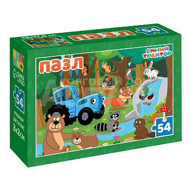 Пазл Puzzle Time 10375013 Синий трактор: Лесные жители, 54 элемента