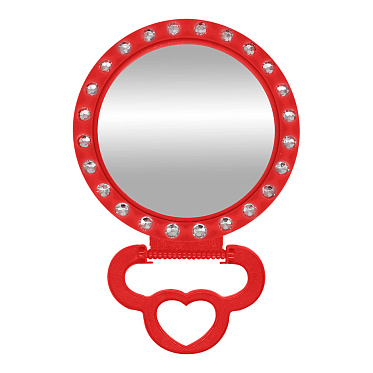 Зеркало ZCDE-43 настольное круглое, 14,5 см, красный