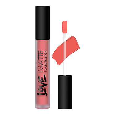 Помада для губ Art-Visage Love Matte жидкая, апероль, тон 55, 4 мл