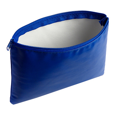 Косметичка 10534197 на молнии, плоская 20*0,5*15 см, искусственная кожа, синий