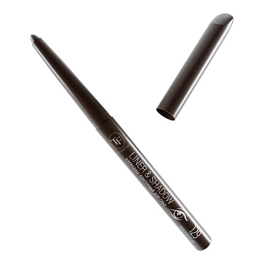 Карандаш для глаз Triumf LINER&SHADOW автоматический, темный шоколад, тон 129