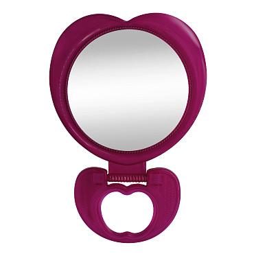 Зеркало ZCDE-59 настольное сердце, 20 см, бордовый