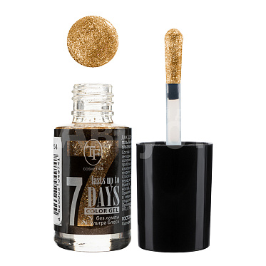 Лак для ногтей Triumf Color Gel золотой блеск, тон 254, 8 мл