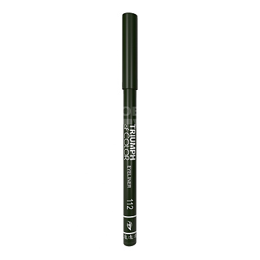 Карандаш для глаз Triumf Of color eyeliner, дымчато-зеленый, тон 112