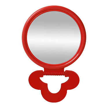 Зеркало ZCDE-49-2 настольное круглое, 22 см, красное