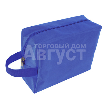 Косметичка К-18 В с ручкой 20*8*h15 см, нейлон, голубой