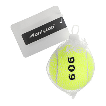 Мяч 10637236 Onlytop для большого тенниса №909, тренировочный, 0, желтый