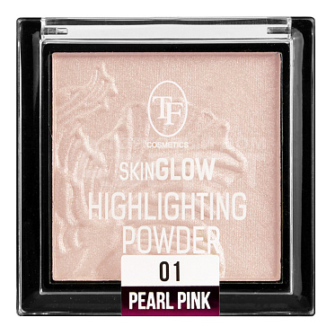 Хайлайтер Triumf SKIN GLOW Highlighting Powder, CTC09 жемчужный розовый, тон 01