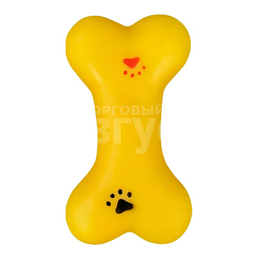 Игрушка для животных Пищалка Кость 104145, 8,5см