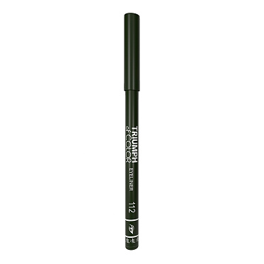 Карандаш для глаз Triumf Of color eyeliner, дымчато-зеленый, тон 112