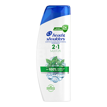 Шампунь Head & Shoulders 2 в 1 Ментол, мужской, 360 мл