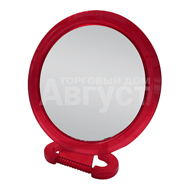 Зеркало ZCDE-46-2 настольное круглое, 30 см, красный