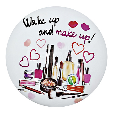 Зеркало 3797 карманное,круглое, make up, 7 см