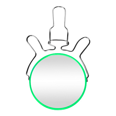 Зеркало ZCDE-32 настольное круглое, 18 см, зеленый металл