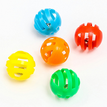 Игрушка для животных 7916115 с бубенчиком Футбол, 3,8 см