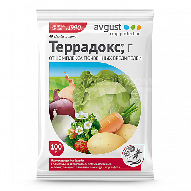 Средство Avgust Террадокс от комплекса почвенных вредителей, пакет, 100 г