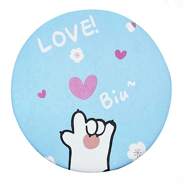 Зеркало 4842 карманное,круглое, Лапки 7 см