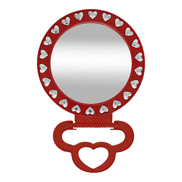 Зеркало ZCDE-41 настольное круглое, 12,5 см, красный