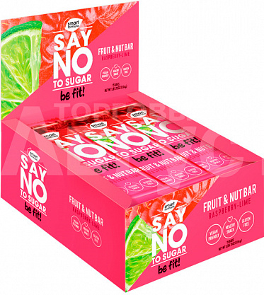 Батончик Smart Formula фруктово-ореховый батончик Raspberry lime, 40 г
