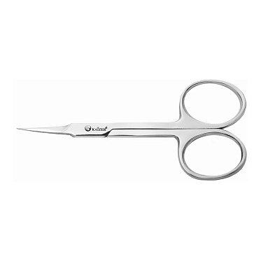 Ножницы маникюрные Kaizer 404033 закругленные для кутикулы, лезвия 20 мм,, цвет матовое серебро