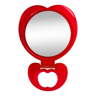 Зеркало ZCDE-61 настольное сердце, 30 см, красный