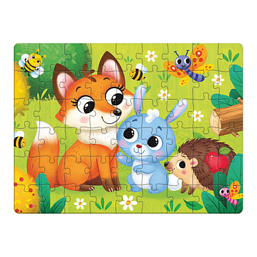 Пазл Puzzle Time 7548971 Лисёнок и зайчик, 54 элемента