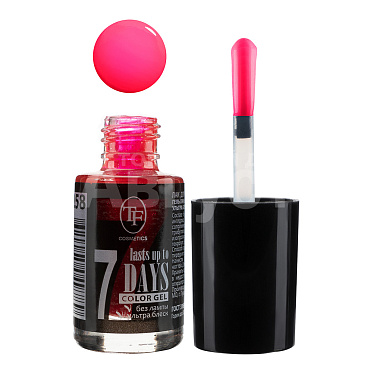 Лак для ногтей Triumf Color Gel рубиновая страсть, тон 258, 8 мл