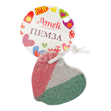Пемза Ameli WHB325776 педикюрная, сердечко